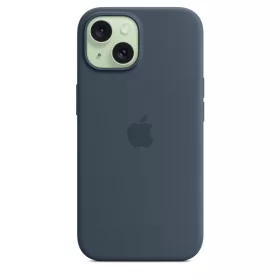 MagSafe-rögzítésű iPhone 15-szilikontok – viharkék