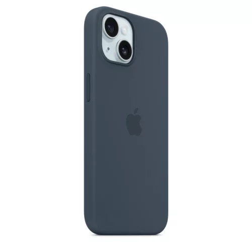 MagSafe-rögzítésű iPhone 15-szilikontok – viharkék