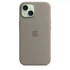 MagSafe-rögzítésű iPhone 15-szilikontok – agyag