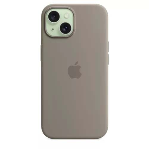 MagSafe-rögzítésű iPhone 15-szilikontok – agyag