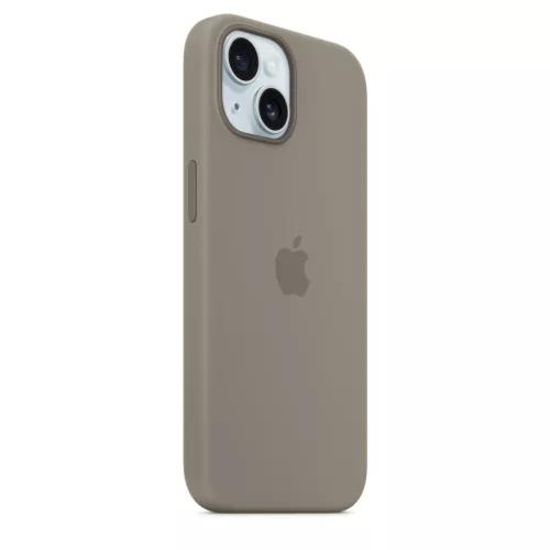 MagSafe-rögzítésű iPhone 15-szilikontok – agyag