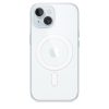 Apple iPhone 15 Szilikon tok, Magsafe kompatibilis, átlátszó, gyári