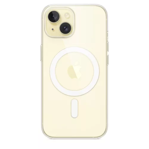 MagSafe-rögzítésű iPhone 15 áttetsző tok