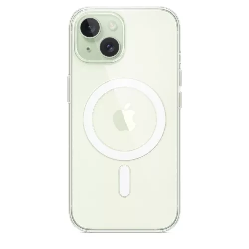 MagSafe-rögzítésű iPhone 15 áttetsző tok