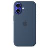 Apple iPhone 16 Szilikon tok, Magsafe kompatibilis - Denim