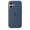 Apple iPhone 16 Szilikon tok, Magsafe kompatibilis - Denim