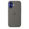 Apple iPhone 16 Szilikon tok, Magsafe kompatibilis - Stone Gray