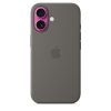 Apple iPhone 16 Szilikon tok, Magsafe kompatibilis - Stone Gray