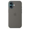 Apple iPhone 16 Szilikon tok, Magsafe kompatibilis - Stone Gray