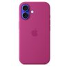 Apple iPhone 16 Szilikon tok, Magsafe kompatibilis - Fuchsia (Seasonal)