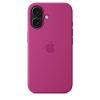 Apple iPhone 16 Szilikon tok, Magsafe kompatibilis - Fuchsia (Seasonal)