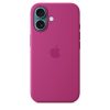 Apple iPhone 16 Szilikon tok, Magsafe kompatibilis - Fuchsia (Seasonal)