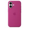 Apple iPhone 16 Szilikon tok, Magsafe kompatibilis - Fuchsia (Seasonal)