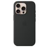 Apple iPhone 16 Pro Szilikon tok, Magsafe kompatibilis - Black