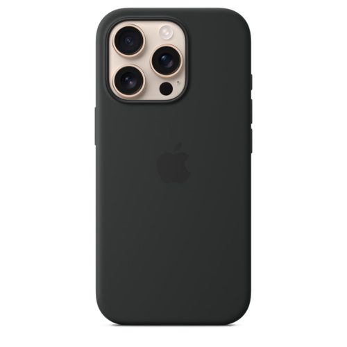 Apple iPhone 16 Pro Szilikon tok, Magsafe kompatibilis - Black