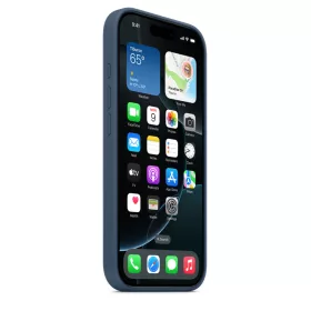   MagSafe-rögzítésű iPhone 16 Pro-szilikontok – farmerkék