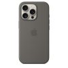Apple iPhone 16 Pro Szilikon tok, Magsafe kompatibilis - Stone Gray