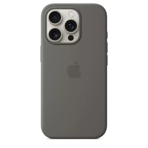 MagSafe-rögzítésű iPhone 16 Pro-szilikontok – kőszürke