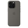 Apple iPhone 16 Pro Szilikon tok, Magsafe kompatibilis - Stone Gray