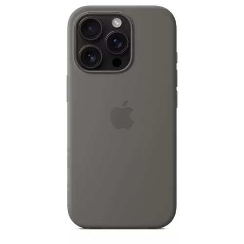 MagSafe-rögzítésű iPhone 16 Pro-szilikontok – kőszürke