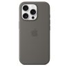 Apple iPhone 16 Pro Szilikon tok, Magsafe kompatibilis - Stone Gray