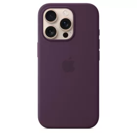 MagSafe-rögzítésű iPhone 16 Pro-szilikontok – szilva