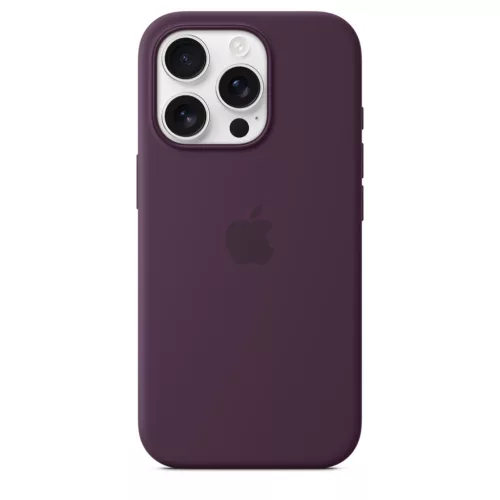 MagSafe-rögzítésű iPhone 16 Pro-szilikontok – szilva