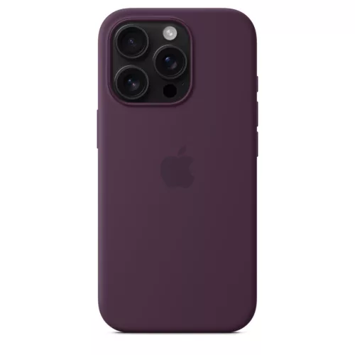 MagSafe-rögzítésű iPhone 16 Pro-szilikontok – szilva