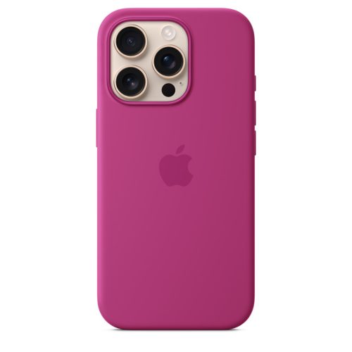 Apple iPhone 16 Pro Szilikon tok, Magsafe kompatibilis - Fuchsia (Seasonal)