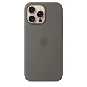   MagSafe-rögzítésű iPhone 16 Pro Max-szilikontok – kőszürke