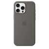 Apple iPhone 16 Pro Max Szilikon tok, Magsafe kompatibilis - Stone Gray