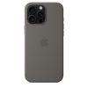 Apple iPhone 16 Pro Max Szilikon tok, Magsafe kompatibilis - Stone Gray
