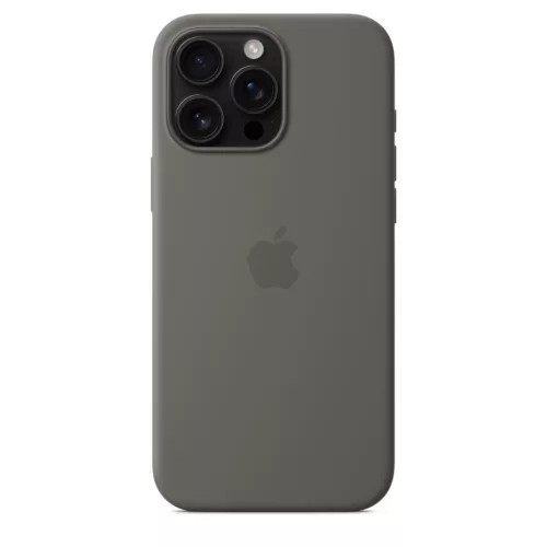 MagSafe-rögzítésű iPhone 16 Pro Max-szilikontok – kőszürke