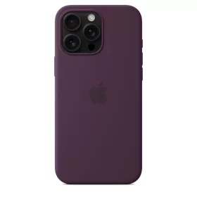   MagSafe-rögzítésű iPhone 16 Pro Max-szilikontok – szilva