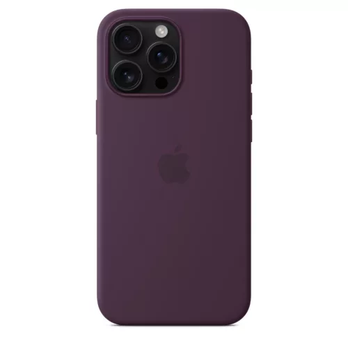 MagSafe-rögzítésű iPhone 16 Pro Max-szilikontok – szilva