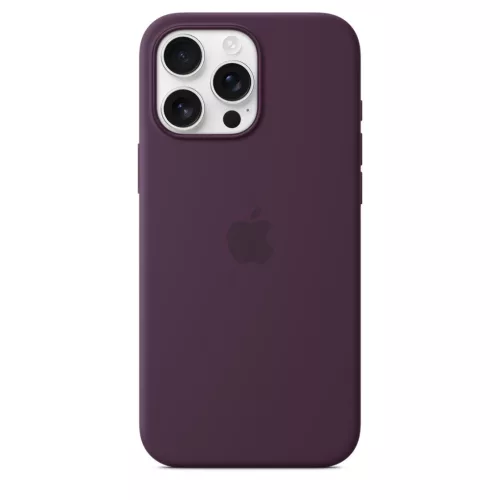MagSafe-rögzítésű iPhone 16 Pro Max-szilikontok – szilva