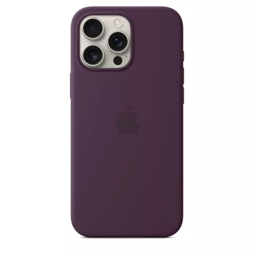 MagSafe-rögzítésű iPhone 16 Pro Max-szilikontok – szilva