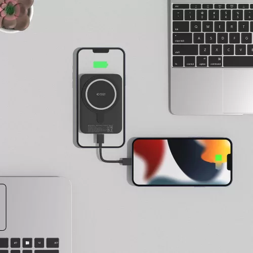 Tech-Protect Lifemag MagSafe PB10 mágneses Power Bank 5.000mAh külső akkumulátor - fekete