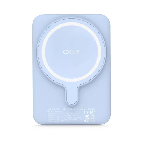 Tech-Protect Lifemag MagSafe PB10 mágneses Power Bank 5.000mAh külső akkumulátor - kék