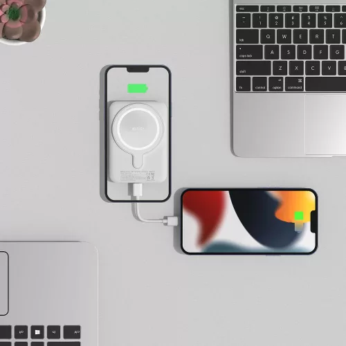 Tech-Protect Lifemag MagSafe PB10 mágneses Power Bank 5.000mAh külső akkumulátor - kék