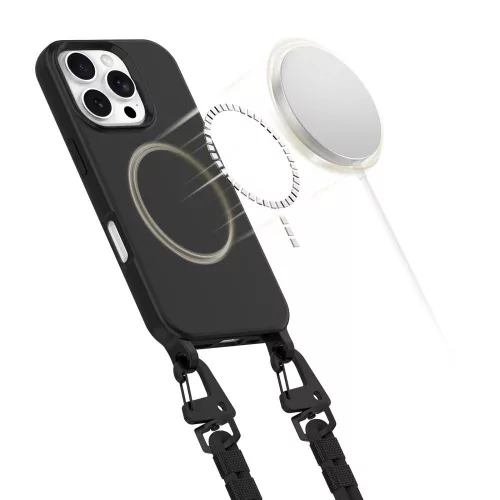 Tech-Protect MagNecklace MagSafe tok Apple iPhone 16 Pro Max készülékhez - Fekete