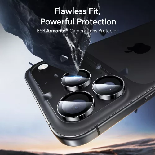 ESR Armorite Camera Protector kameravédő Apple iPhone 14 Pro / 15 Pro / 16 Pro / 17 Pro készülékhez - Fekete