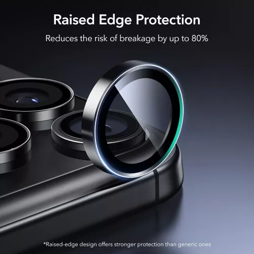 ESR Armorite Camera Protector kameravédő Apple iPhone 14 Pro / 15 Pro / 16 Pro / 17 Pro készülékhez - Fekete