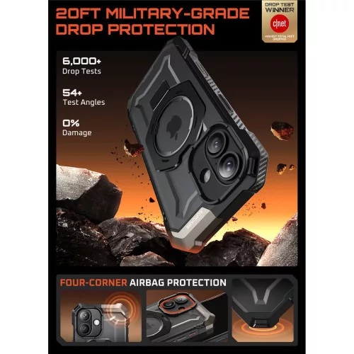 Supcase UB Grip Mag tok Apple iPhone 17 készülékhez – Fekete