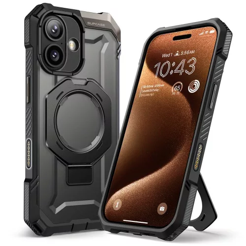 Supcase UB Grip Mag tok Apple iPhone 17 készülékhez – Fekete