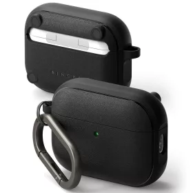   Ringke Onyx Magnetic MagSafe Apple AirPods Pro 3 szilikon tok + karabíner - fekete