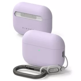   Ringke Silicone Apple AirPods Pro 3 szilikon tok + karabíner - lila