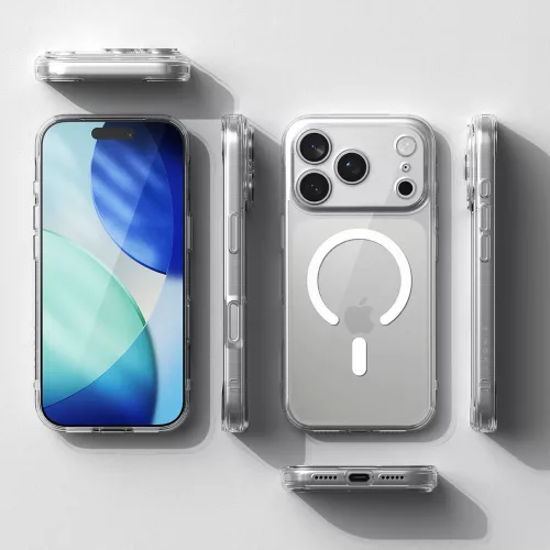 Ringke Fusion Magnetic MagSafe iPhone 17 Pro Max hátlap tok - átlátszó