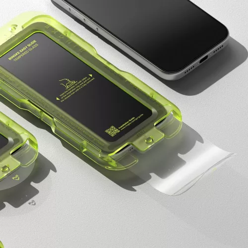 Ringke Easy Slide iPhone 17 Pro Max kijelzővédő üvegfólia felhelyező applikátorral - 2db