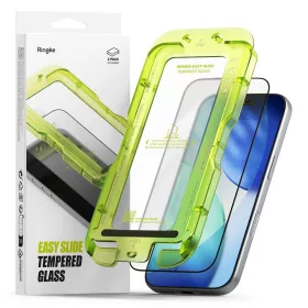   Ringke Easy Slide iPhone 17 Pro kijelzővédő üvegfólia felhelyező applikátorral - 2db